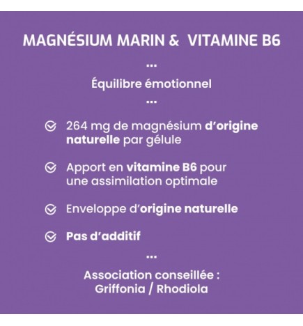 Magnésium Marin & Vitamine B6 - Équilibre & Vitalité