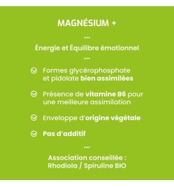 Magnésium+ | Double Source Hautement Biodisponible | Viapure