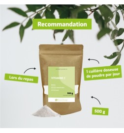 Vitamine C en poudre | Energie, Immunité et Antioxydant naturel | Viapure