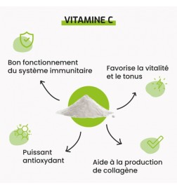 Vitamine C en poudre | Energie, Immunité et Antioxydant naturel | Viapure